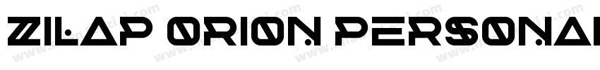 Zilap Orion Personal Use Futuristi字体转换